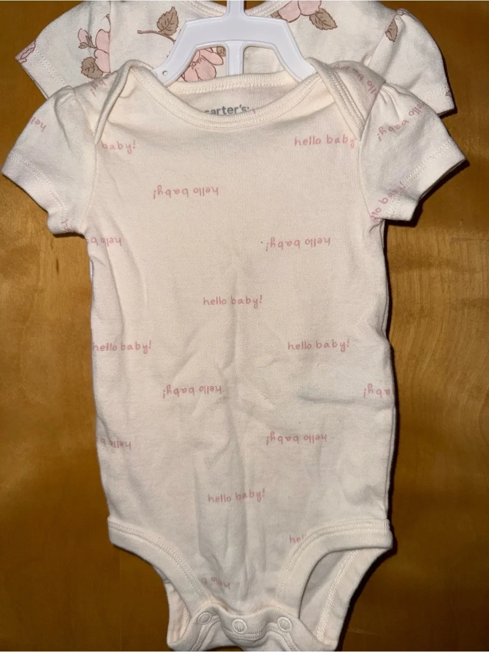 Carter's Pink Floral & Print Baby Short-Sleeve Bodysuits - 3-Pack